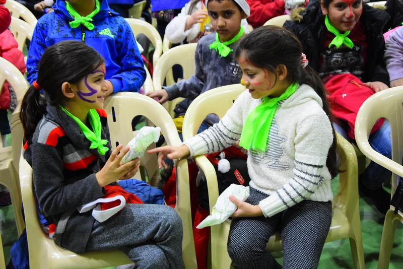 Saint Vincent de paul celebrating Christmas at Jesus & Mary school